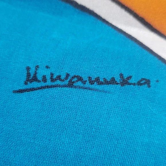 Kiwanuka - Hand-painted African Batik Art - Canvas Wall-hanging 17x24 - Picture 2 of 3